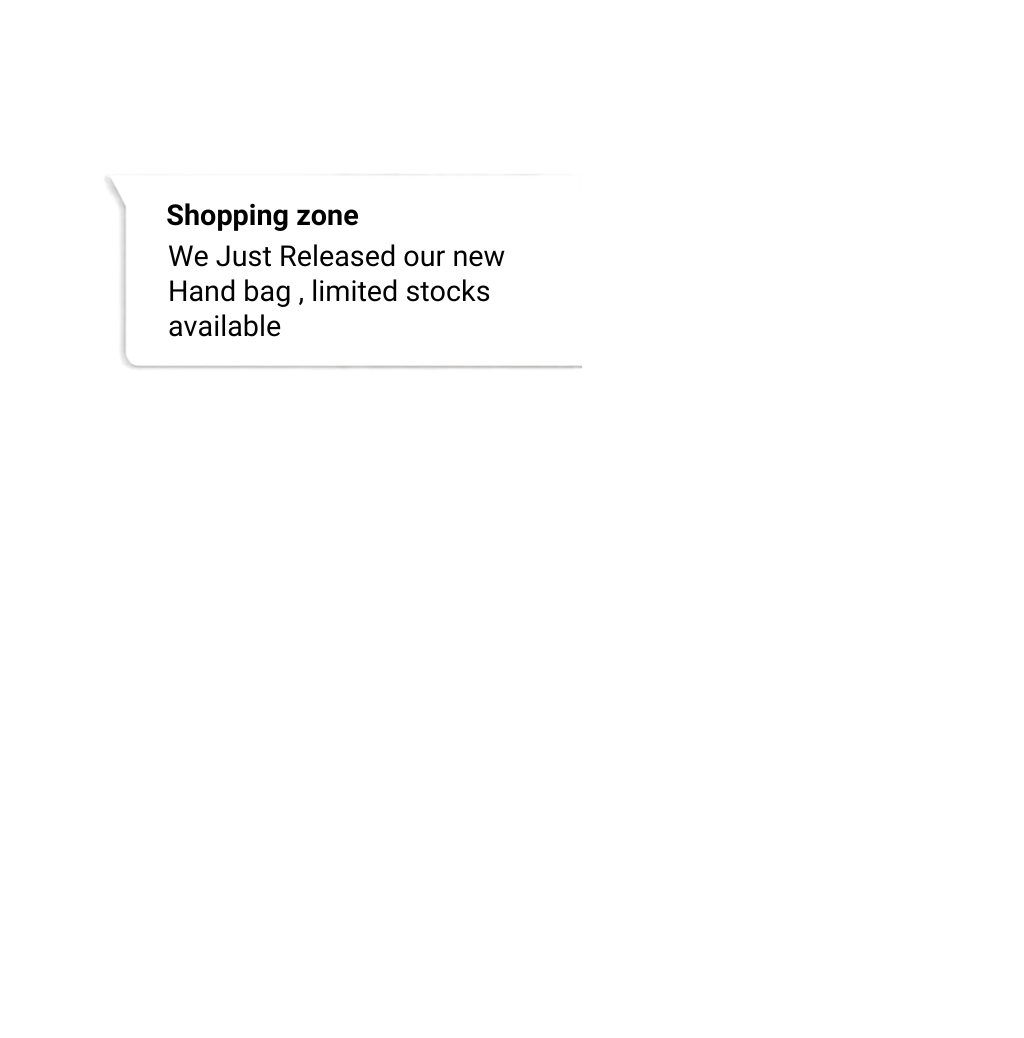 Shopping zone notification